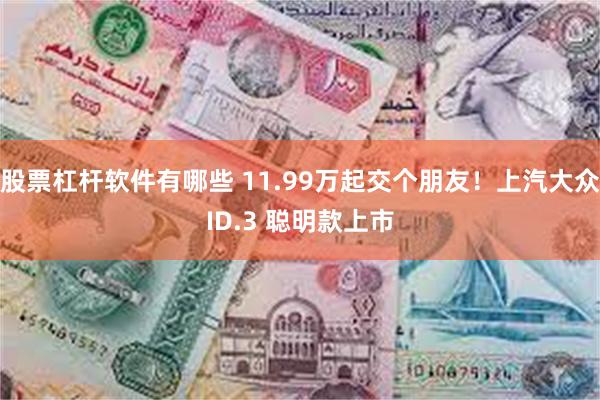 股票杠杆软件有哪些 11.99万起交个朋友！上汽大众ID.3 聪明款上市