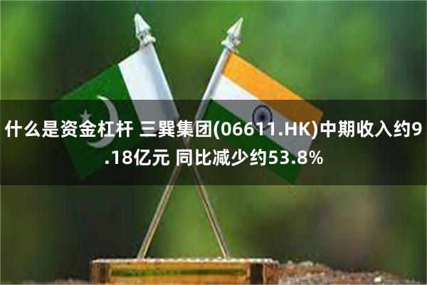 什么是资金杠杆 三巽集团(06611.HK)中期收入约9.18亿元 同比减少约53.8%